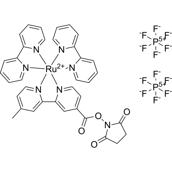 Ru(bpy)2(mcbpy-O-Su-ester)(PF6)2 136724-73-7